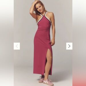 Daily Practice Halter Side Slit Maxi Dress
